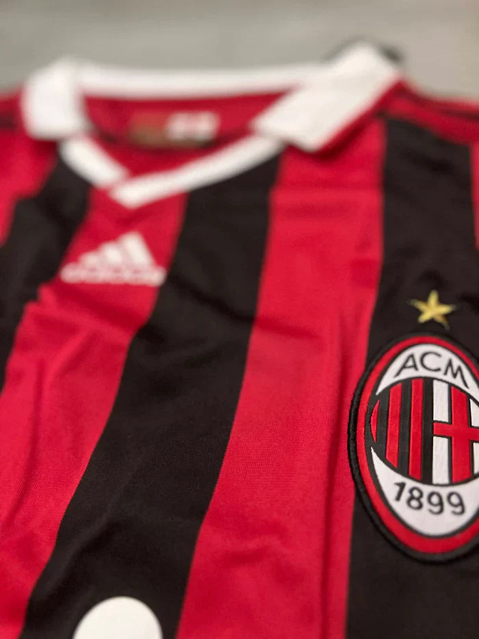 Camisa Milan Titular Manga Longa Retro 2009/10