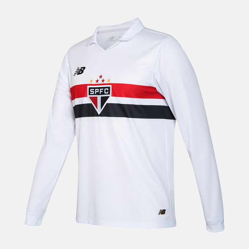 Camisa São Paulo Manga Longa Home 24/25 Torcedor New Balance Masculina