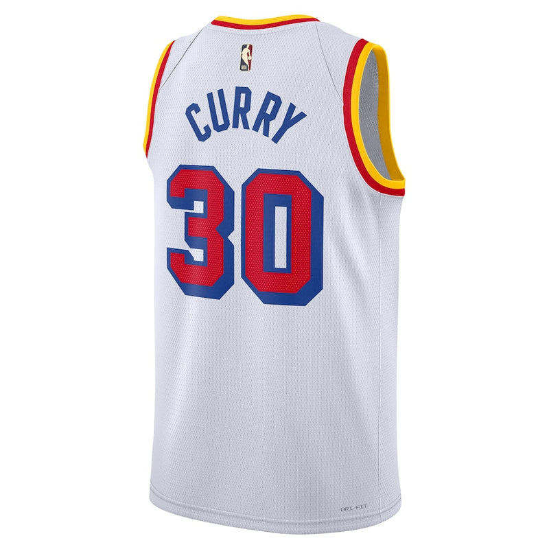 Unisex Golden State Warriors Stephen Curry Nike White 2024/25 Swingman Jersey - Classic Edition