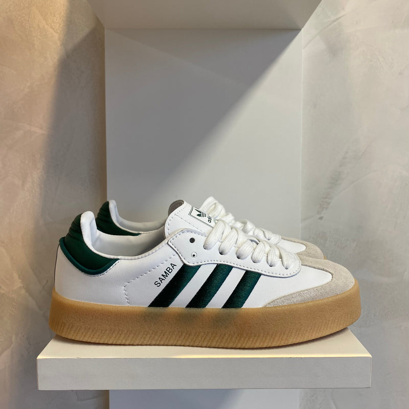 Adidas Sambae Cloud White Collegiate Green (Pronta Entrega)