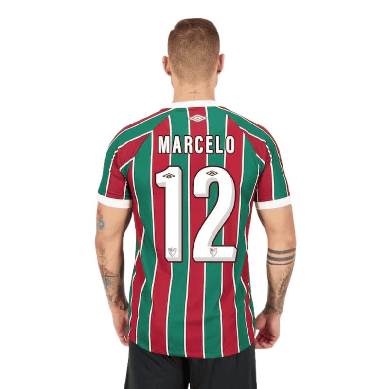 Camisa Fluminense I 23/24 - Umbro Torcedor Masculina - Personalizada MARCELO N°12