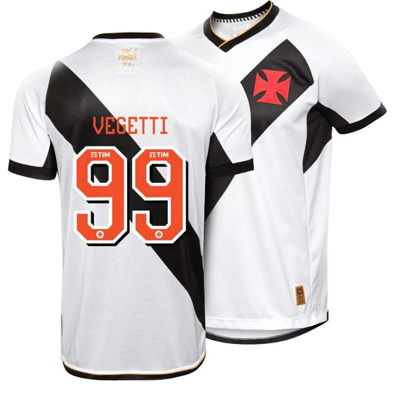 Camisa Vasco da Gama II Reserva 23/24 - Kappa Torcedor Masculina - Personalizada VEGETTI N°99