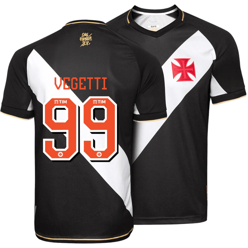 Camisa Vasco da Gama I Titular  23/24 - Kappa Torcedor Masculina - Personalizada VEGETTI N°99