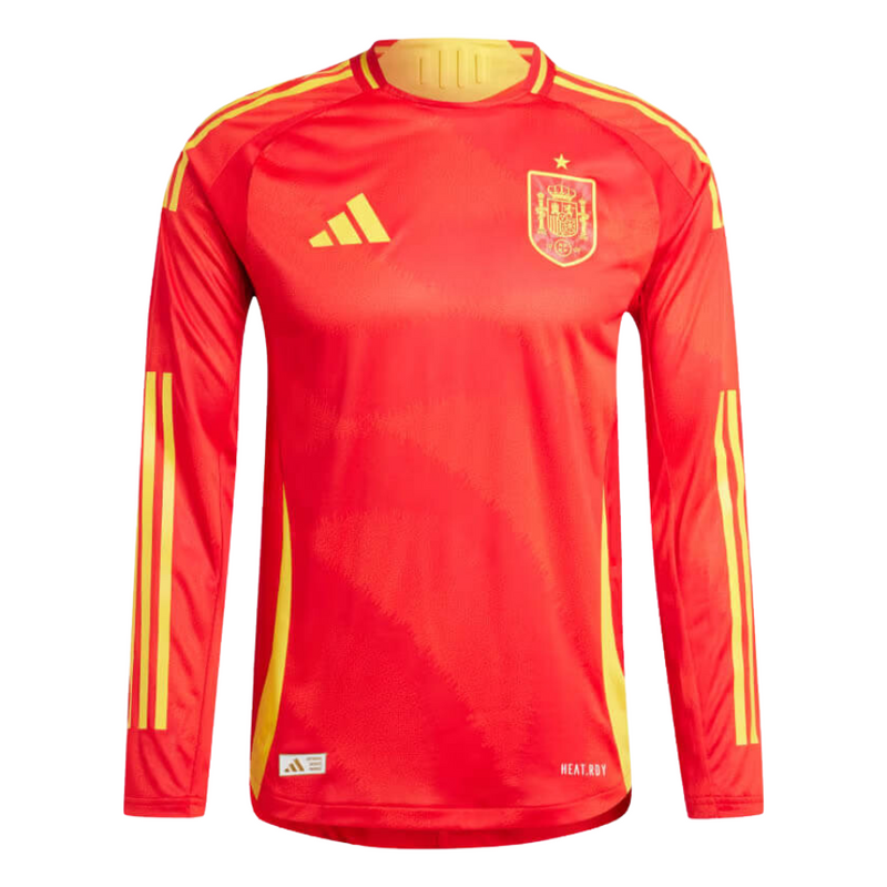 Camisa Espanha Manga Longa Titular 24/25 - Adidas Torcedor Masculina