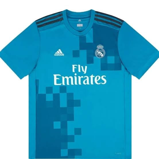 Camisa Retrô Real Madrid 17/18 Third Adidas - Azul